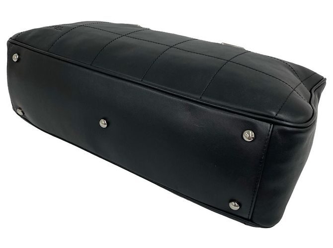 Mini borsa Boston Chanel in pelle nera Nero - vista 8