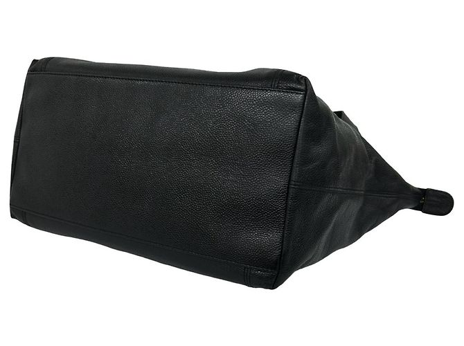 Borsa Tote CHANEL Vintage Coco Mark in pelle caviar Nero - vista 8
