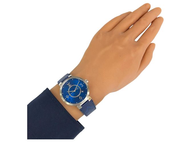 Relógio Louis Vuitton Tambour Slim Monogram Cobalt GM - vista 2