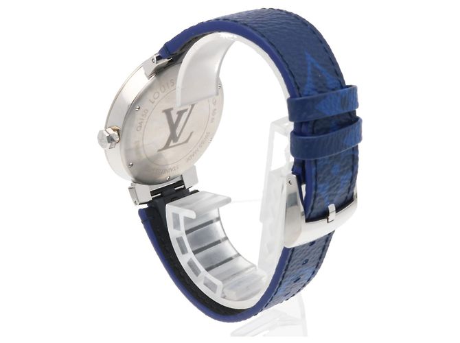 Relógio Louis Vuitton Tambour Slim Monogram Cobalt GM - vista 5