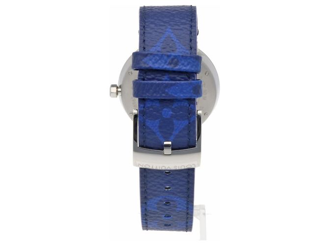 Relógio Louis Vuitton Tambour Slim Monogram Cobalt GM - vista 6