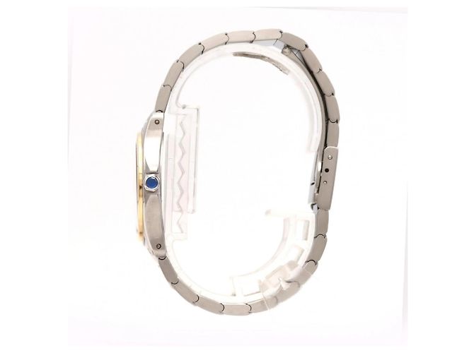 Cartier Santos Round MM Two-Tone Quartz Uhr - Ansicht 3