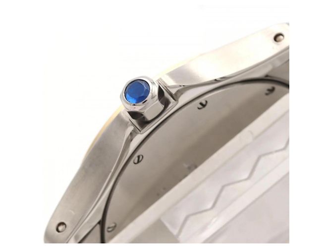 Cartier Santos Round MM Two-Tone Quartz Uhr - Ansicht 4