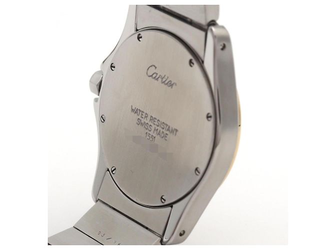 Cartier Santos Round MM Two-Tone Quartz Uhr - Ansicht 6