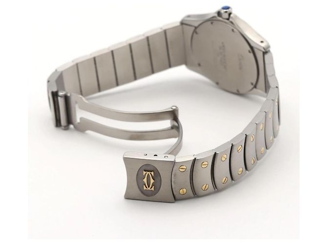 Cartier Santos Round MM Two-Tone Quartz Uhr - Ansicht 7