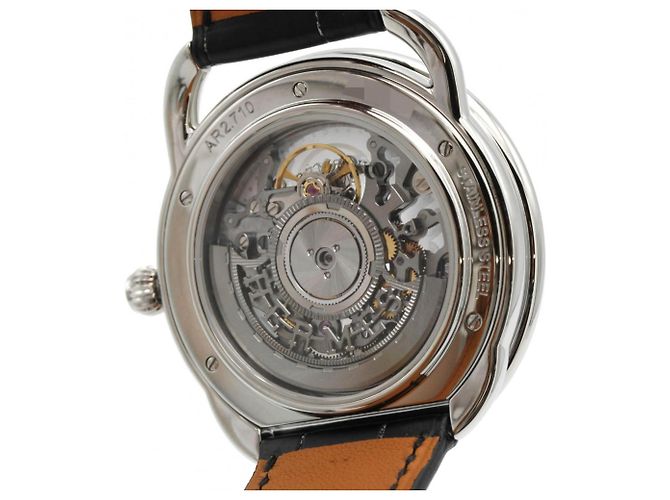 Hermès Relógio automático Hermes Arcaud Skellet AR2.710 em aço inoxidável - vista 5