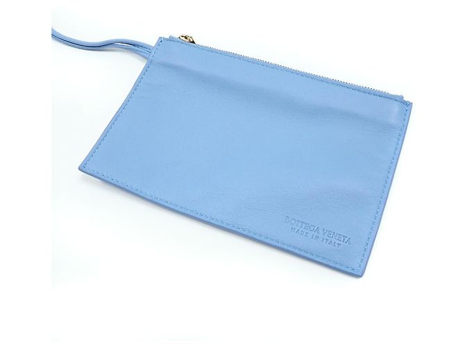 Borsa Bottega Veneta Intrecciato Mini Cabas Blu chiaro - vista 10