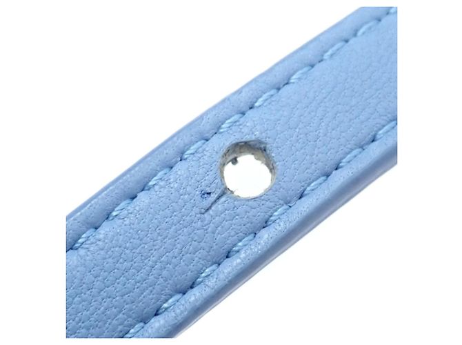 Borsa Bottega Veneta Intrecciato Mini Cabas Blu chiaro - vista 8