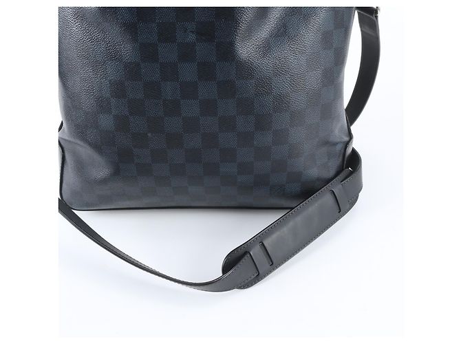 Louis Vuitton Damier Cobalt Greenwich 2-Way Shoulder/Tote Bag Nero Blu navy - vista 2