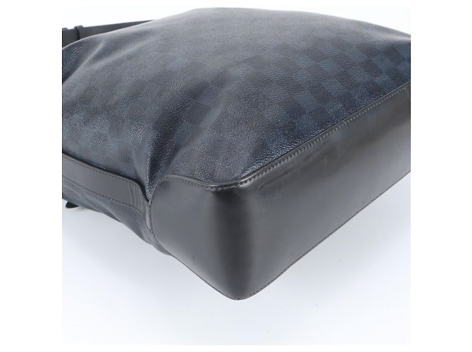 Louis Vuitton Damier Cobalt Greenwich 2-Way Shoulder/Tote Bag Nero Blu navy - vista 6