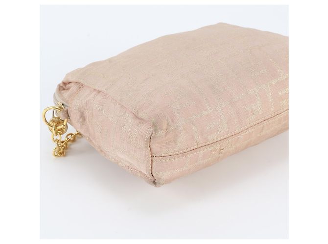 Borsa a tracolla Fendi Zucca Chain Rosa - vista 5