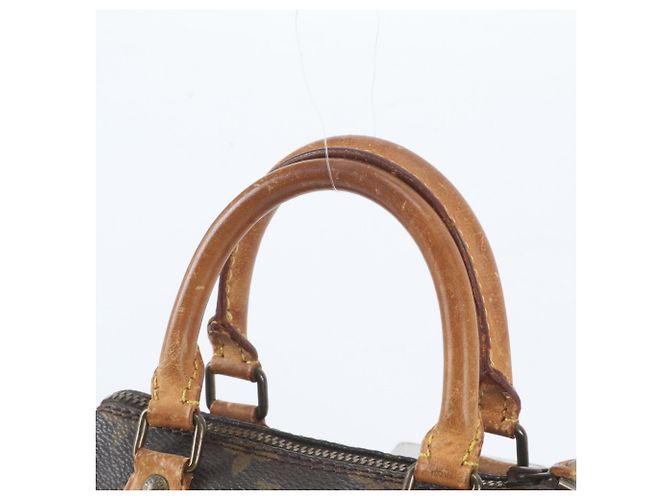 Borsa a mano Louis Vuitton Monogram Mini Speedy Marrone - vista 2