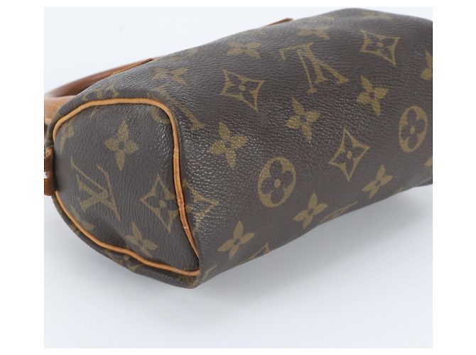 Borsa a mano Louis Vuitton Monogram Mini Speedy Marrone - vista 5