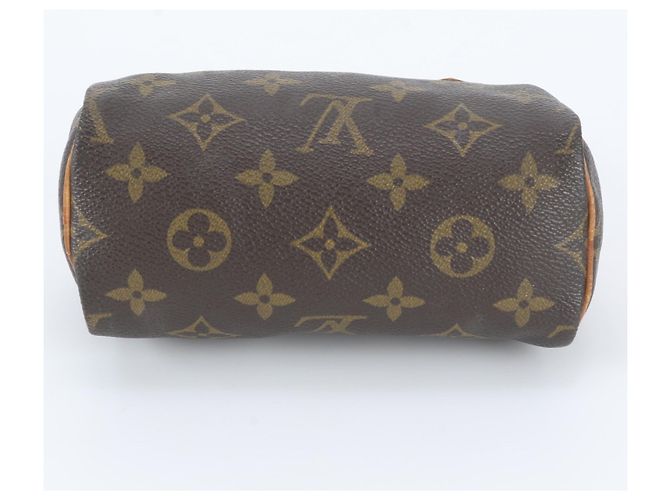 Borsa a mano Louis Vuitton Monogram Mini Speedy Marrone - vista 6