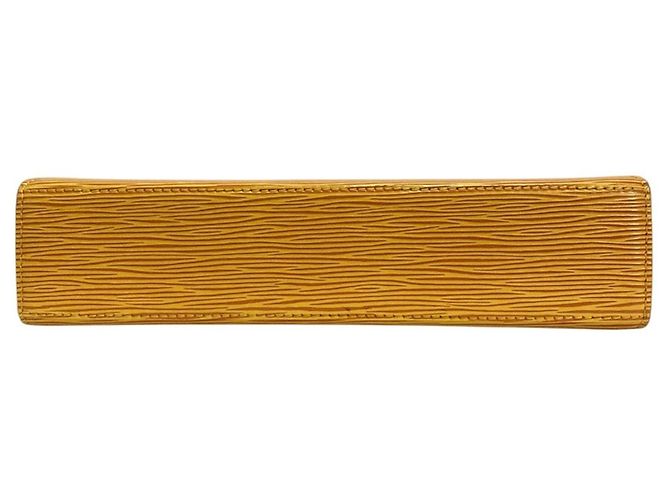 Borsa Louis Vuitton Epi Leather Malesherbes Giallo - vista 4