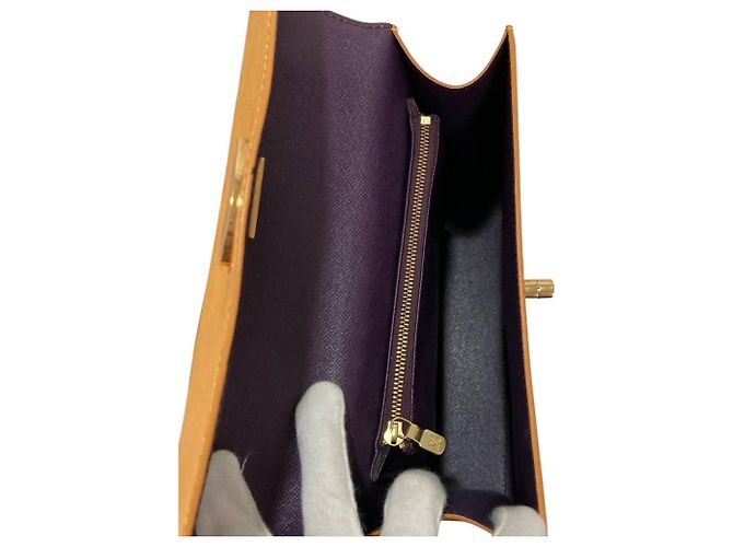 Borsa Louis Vuitton Epi Leather Malesherbes Giallo - vista 6