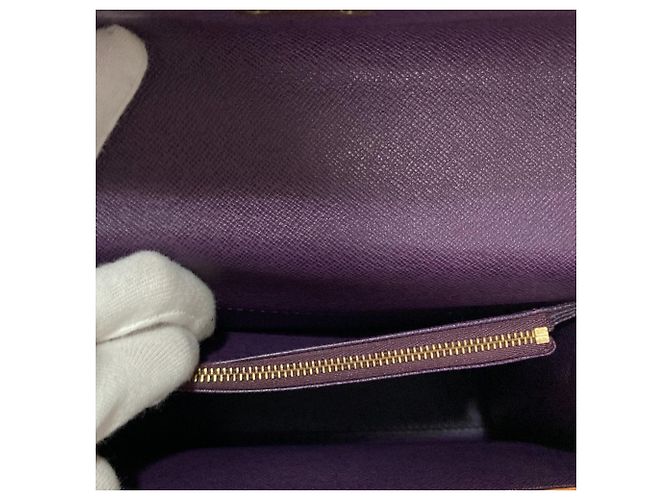 Borsa Louis Vuitton Epi Leather Malesherbes Giallo - vista 8