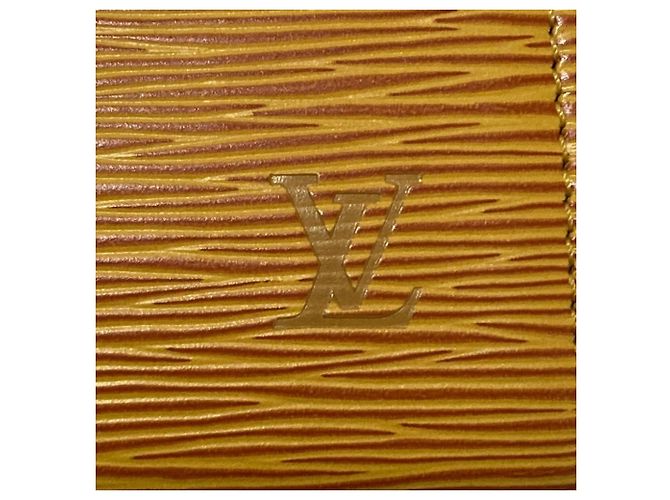 Borsa Louis Vuitton Epi Leather Malesherbes Giallo - vista 9