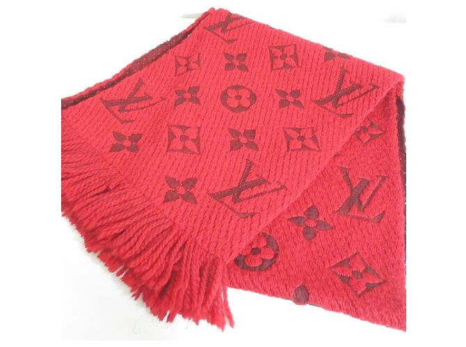 Louis Vuitton Echarpe Logomania Silk Blend Monogram Scarf Rosso - vista 2