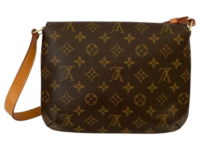 Borsa a tracolla Louis Vuitton Musette Tango Short Monogram Marrone Monogramma - vista 2