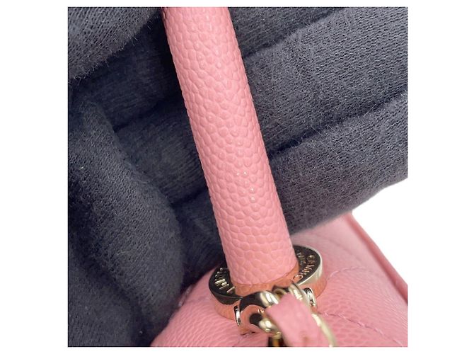 Coco Handle Mini borsa Chanel Matelassé Rosa - vista 10