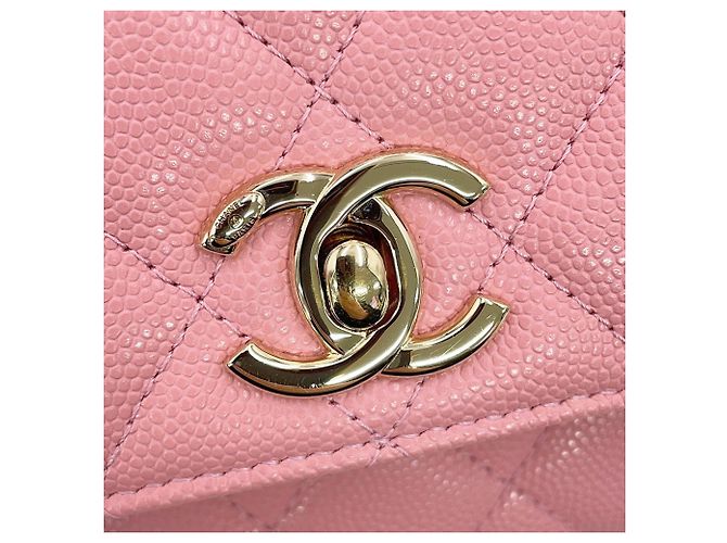 Coco Handle Mini borsa Chanel Matelassé Rosa - vista 11