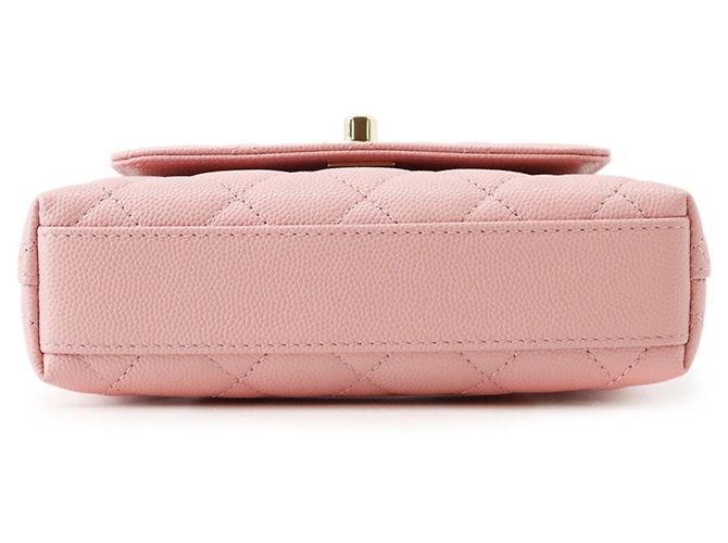 Coco Handle Mini borsa Chanel Matelassé Rosa - vista 3