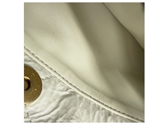 Borsa a tracolla Chanel con catena bianca Bianco - vista 14