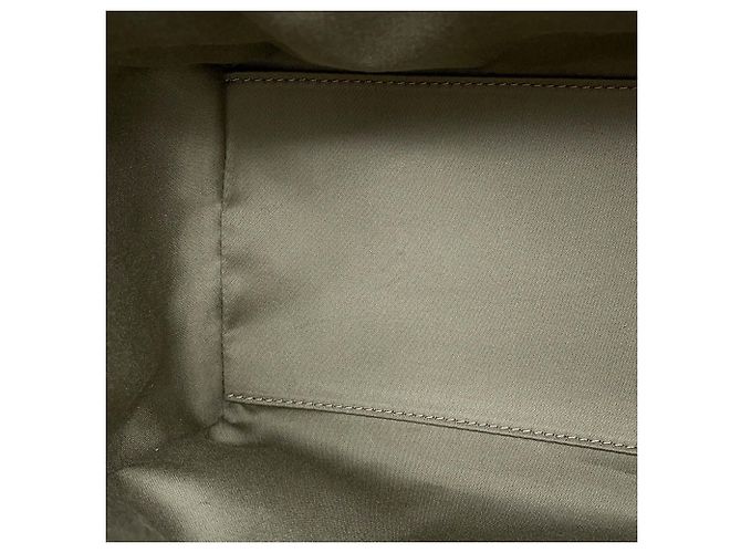Borsa a tracolla con catena Chanel in camoscio grigio Marrone - vista 14