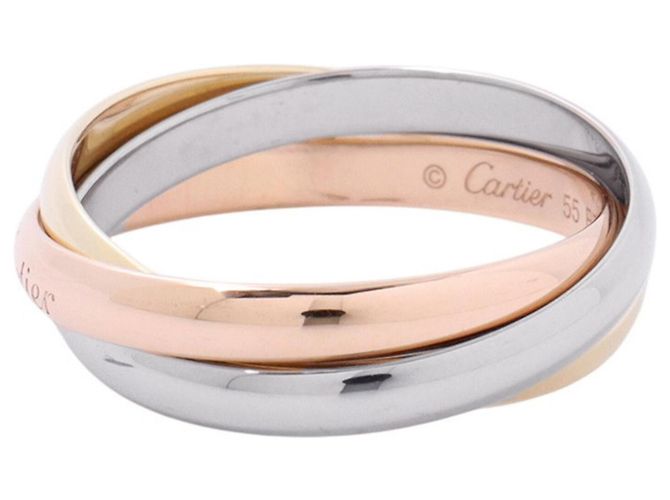 Anello Cartier Trinity Small Model Oro 18K Argento D'oro - vista 2