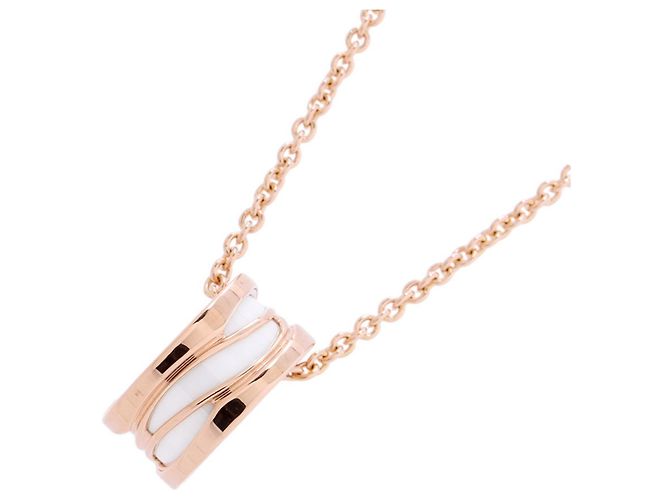 Bulgari Collar Bvlgari B.zero1 Legend Blanco Dorado - vista 3