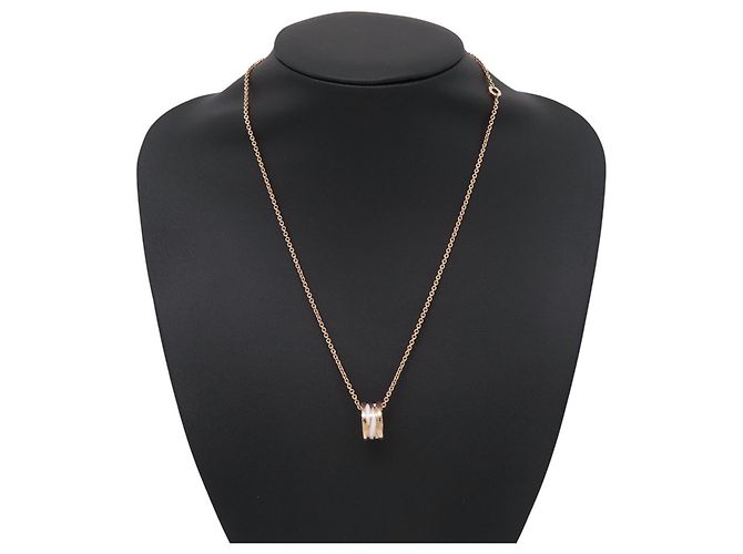 Bulgari Collar Bvlgari B.zero1 Legend Blanco Dorado - vista 4