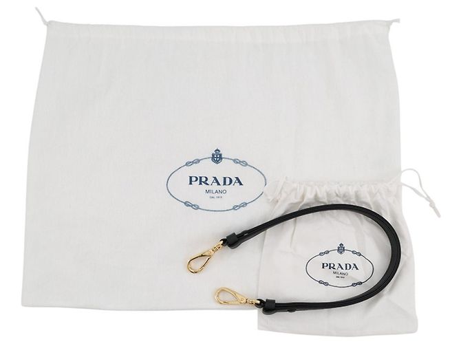 Prada Duet Triangle Nylon Handtasche Schwarz - Ansicht 13