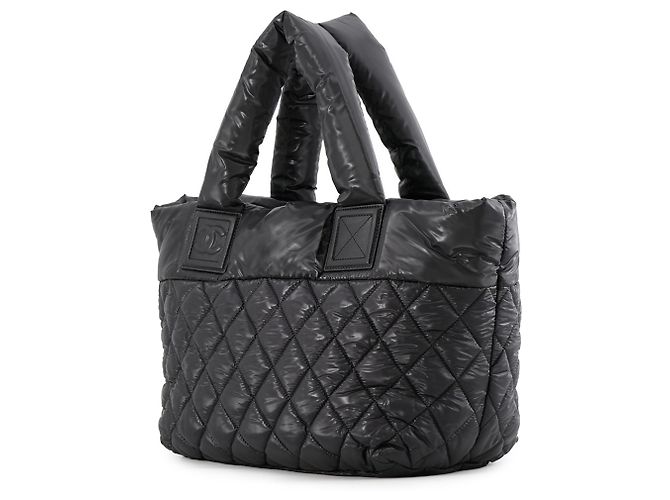 Cocoon Borsa Tote Chanel in nylon nero - vista 2