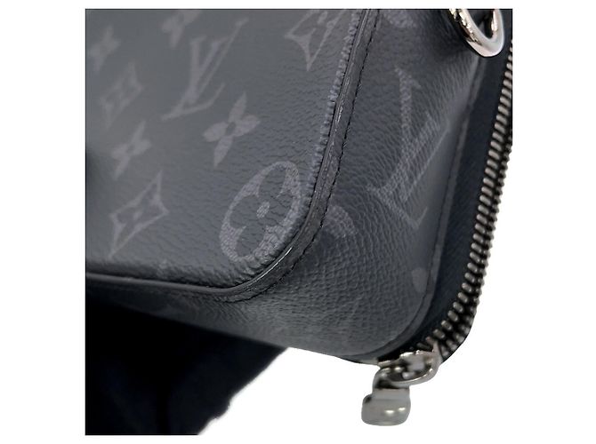 Portafoglio Louis Vuitton Monogram Eclipse Alpha Nero Monogramma - vista 10