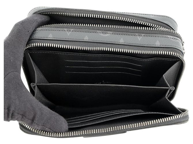 Portafoglio Louis Vuitton Monogram Eclipse Alpha Nero Monogramma - vista 5