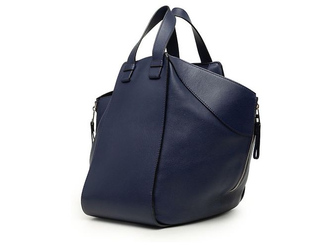 Borsa a mano/Borsa a tracolla Loewe Anagram Hammock Medium Blu - vista 2