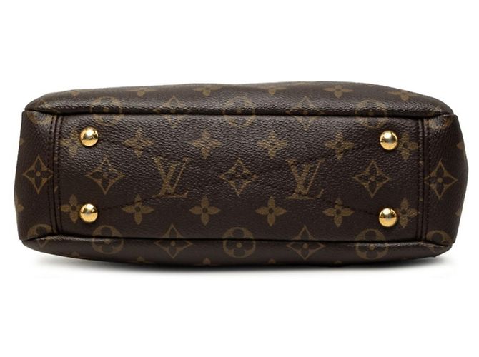 Borsa Louis Vuitton Monogram Pallas BB Marrone Nero Monogramma - vista 3