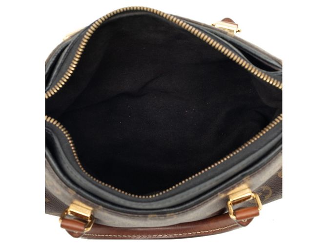 Borsa Louis Vuitton Monogram Pallas BB Marrone Nero Monogramma - vista 4