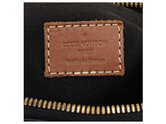 Borsa Louis Vuitton Monogram Pallas BB Marrone Nero Monogramma - vista 7
