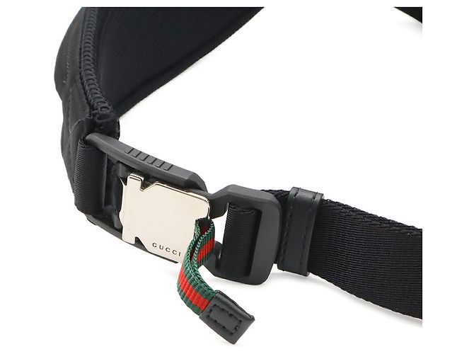 Piccolo borsello a cintura Gucci in nylon Nero - vista 6