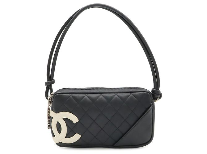 Borsa Chanel Cambon Line Coco Mark Nero - vista 2