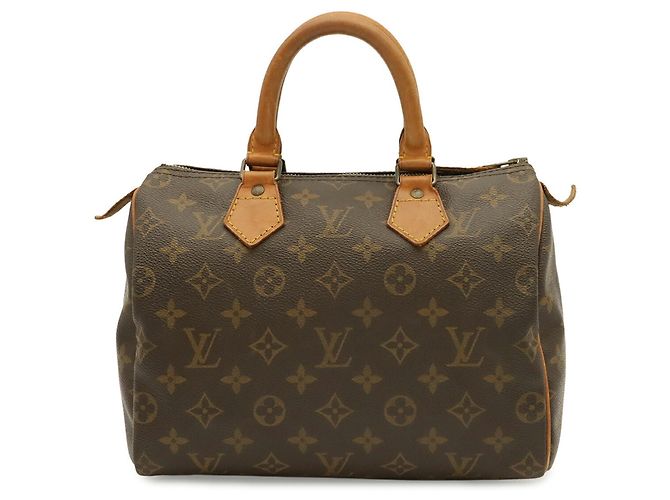 Borsa Louis Vuitton Monogram Speedy 25 Marrone - vista 2