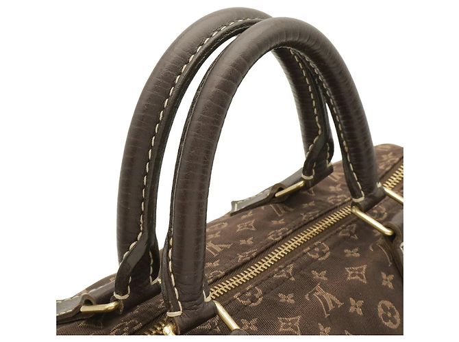 Borsa Louis Vuitton Monogram Mini Lin Speedy 30 Damier ebene - vista 5