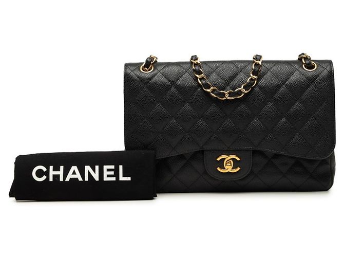 Borsa a tracolla Chanel Coco Mark Matelassé Double Flap con catena Nero - vista 7