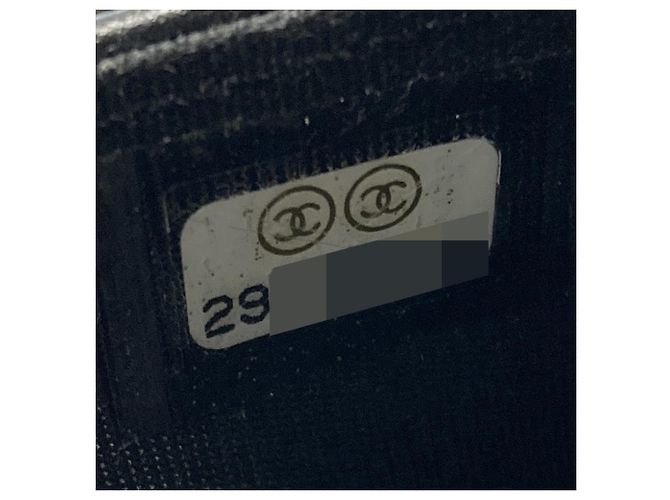 Chanel Coco Mark Boy Chain Wallet Shoulder Bag Black - view 7