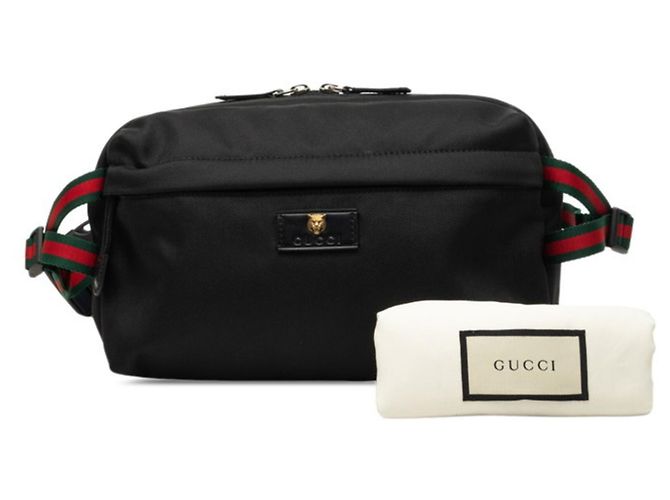 Marsupio Gucci Sherry Line Tiger Head Nero - vista 7