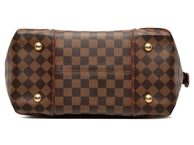 Borsa Tote Louis Vuitton Damier Caïssa MM Marrone Rosso Fuschia Damier ebene - vista 3