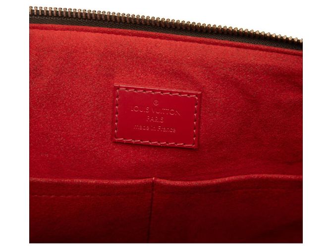 Borsa Tote Louis Vuitton Damier Caïssa MM Marrone Rosso Fuschia Damier ebene - vista 6