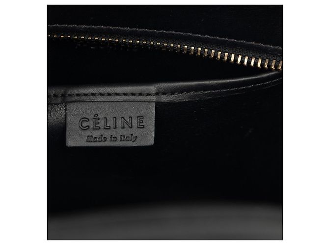 Céline Borsa Celine Luggage Nano Tricolor Nero Rosso Beige - vista 6